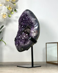 Unique Large Amethyst Cluster with Black Hematite Formation - MWS2529