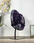 Amethyst Crystal Cluster Geode on Stand for Home Display Decor - MWS2683