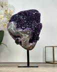 Amethyst Geode with Deep Purple Crystals and Natural Banding - MWS2934