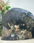 Unique Large Quartz Geode with Blue agate Shell full of Stalactites - CBP1074