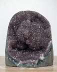 Natural Sparkly Druzy Amethyst with Jasper Shell - GQTZ0339
