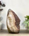 Huge Natural Pink Amethyst Statement Piece with Calcite Formation - CBP1431