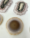 Unique Agate & Quartz Natural Stalactite Slices Set - Natural Crystal for Handmade Jewelry - STS0064