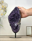 Natural Large Amethyst Cluster on Stand - MWS2987