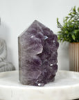 Amethyst Stone Tower with Huge Crystals - STP0145