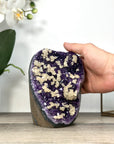 A Grade Uruguayan Amethyst Stone with Calcite inclusions - CBP1285