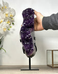 Amethyst Geode on Stand – Large Top Grade Statement Piece from Uruguay - MWS2597