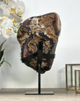 Deep Purple Amethyst Geode with Agate Shell - MWS2188