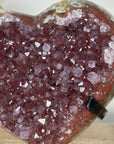 Unique Red Tone Quartz Stone Heart Carving - HST0270