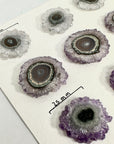 High-Quality Amethyst, Agate & Quartz Stalactite Slices for Jewelers - Wholesale Bulk Pack - STS0050