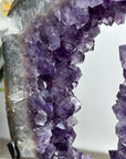 Natural Large Amethyst & Quartz Portal with Metallic Stand - MWS1957