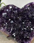 Stunning Deep Purple Amethyst Heart Carving - HST0284