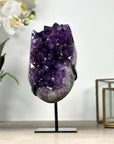 Natural Amethyst Crystal Cluster with Large & Shinny Crystals - MWS2177