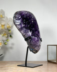 Natural Uruguayan Amethyst Geode, Metallic Stand included - MWS1839