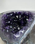 Top Grade Amethyst & Banded Agate Stone Geode - STGE0011