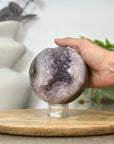 Natural Uruguayan Amethyst Sphere Geode - SPH0187