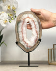 Beautiful Agate & Quartz Portal with Rare Red Banding Formation