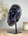 Exquisite Natural Deep Purple Amethyst Geode - MWS1443