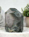 Amethyst & Green Jasper Stone Obelisk - STP0150