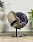 Natural Amethyst Geode on Metal Stand - MWS3327