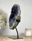 Top Quality Amethyst & Green Jasper Stone Geode - MWS1526