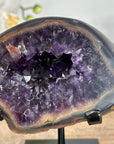 Natural Agate & Amethyst Geode, Stand included - MWS2125