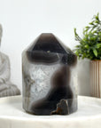 Natual Agate, Quartz & Stone Obelisk Tower - STP0137