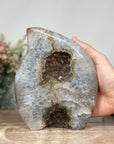 Sugar Quartz Druzy Stone Flame - FST0122