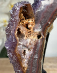 Unique Natural Amethyst Cluster with Rare Pseuda Calcite Formation - MWS1937