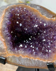 Natural Amethyst & Quartz Geode, Unique double Crystallization - MWS1887