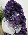 One of a Kind Natural Amethyst Cluster with Calcite Crystal - MWS2170