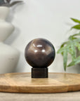 Banded Agate & Quartz Druzy Sphere Geode - SPH0203