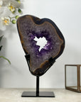 Stunning Natural Amethyst Stone Portal, Metal Stand Included - MWS1946