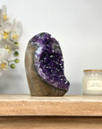Self Standing Amethyst Cathedral - Deep Purple Crystals - CBP1112
