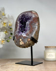 Beautiful Amethyst Geode with unique Quartz Shell - MWS1729