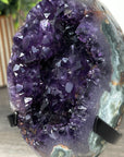 A+ Grade Amethyst & Green Jasper Crystal Formation - MWS2146