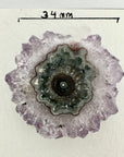 Unique Amethyst Stalactite Slices Set - Natural Crystal for Handmade Jewelry - STS0047