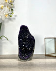 Amethyst Crystal Cluster Geode – Dark Purple for Collector Display - CBP1250