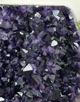 A Grade Natural Amethyst Crystal Specimen on Metal Stand - MWS3393