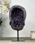 Stunning Amethyst Large Geode, Metal Stand Included - MWS2076