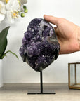 Stunning Natural Amethyst Crystal Cluster with Calcite Inclusions - MWS2258