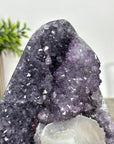 Amethyst Crystal Cluster with Calcite Formation – Elegant Natural Statement Décor Piece - MWS2419