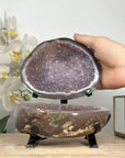 Stunning Polished Agate Geode with Amethyst Interior - MWS1986