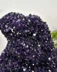A Grade Natural Amethyst Crystal Specimen on Metal Stand - MWS3390