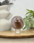 Uruguayan Amethyst Druzy & Agate Sphere Geode - SPH0150