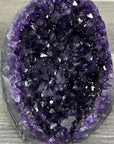 Raw Amethyst Geode with Deep Purple Crystal Cluster - CBP1227