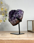 Beautiful Amethyst & Agate Stone Heart - HST0241