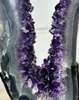 Large Amethyst & Agate Geode Silce Crystal Portal - MWS2757