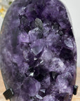 A Grade Deep Purple Amethyst Cluster with Large Crystals - MWS1861