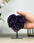 Deep Purple Natural Amethyst Stone Heart - HST0300